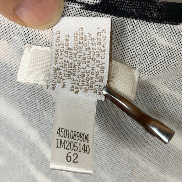 💰Chico's Zebra Print Tiered Aysemetrical Ruffled Sleeveless Blouse  2  US L/12 - Picture 5 of 6